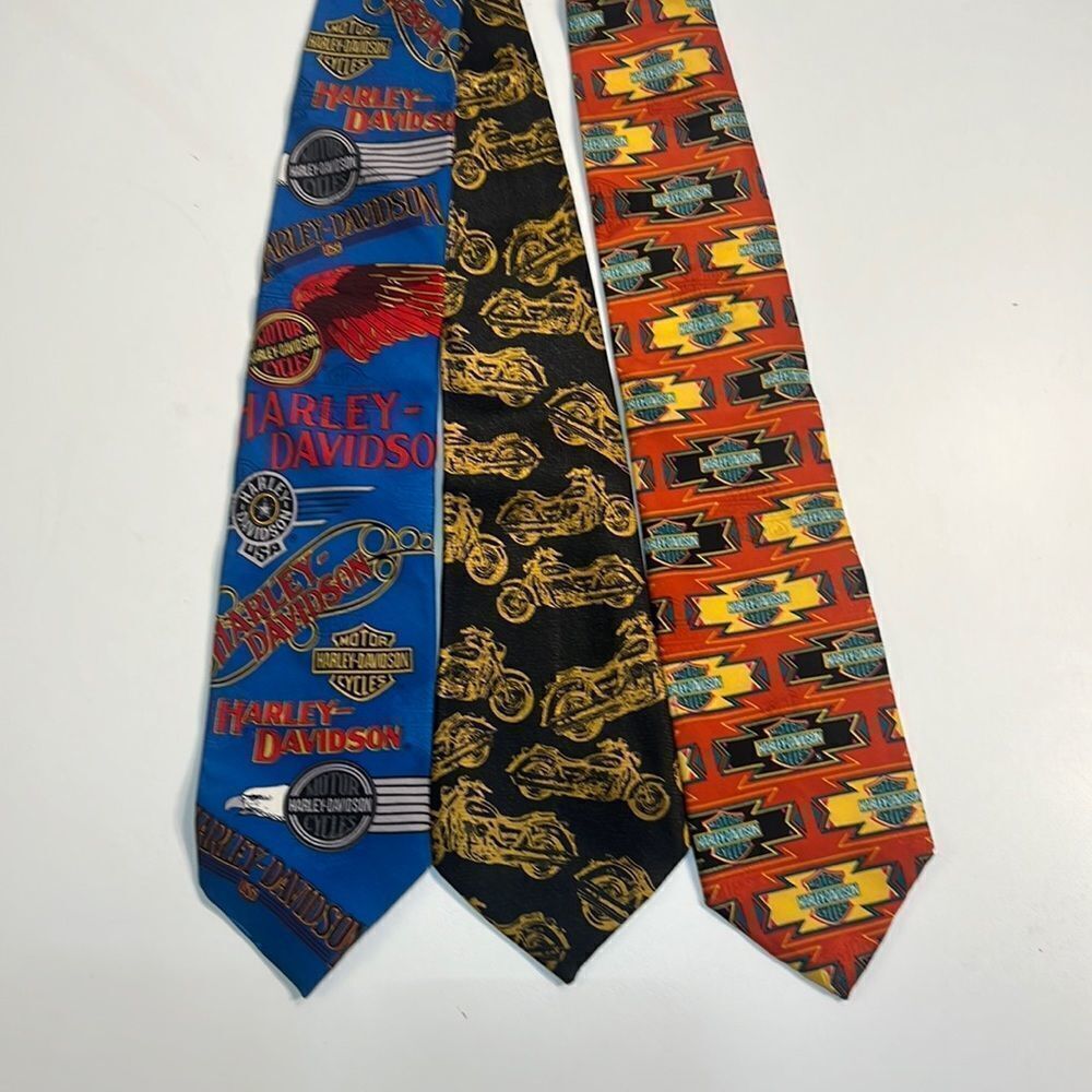 Vintage Harley Davidson tie bundle